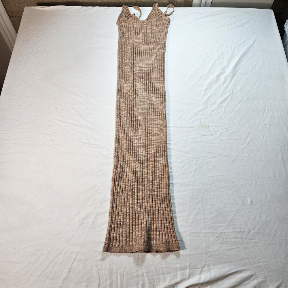 Minimum Ribbed Knit Dress in Brown - Picture 5 of 5